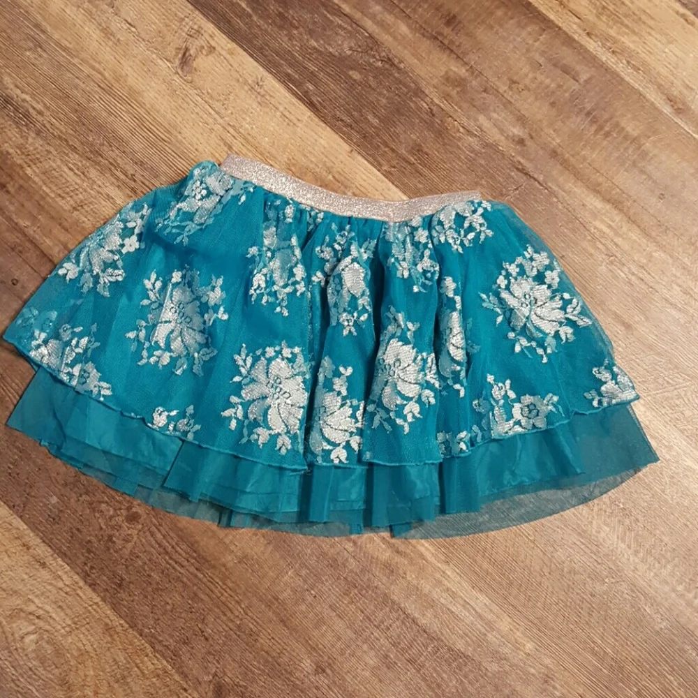 Justice girl mini skirt lining  elastic waist size 10